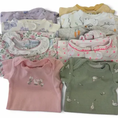 9-Piece Baby Girl Clothing Lot – Carter’s, Mellipou & Just One You