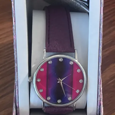 Sale Photo Thumbnail #57: E colorful pink and purple watch