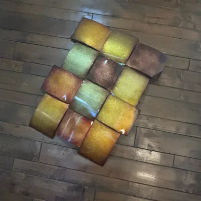 Sale Photo Thumbnail #22: D abstract square wall art piece