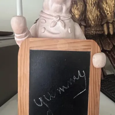 Sale Photo Thumbnail #100: K pig chalkboard for kitchen