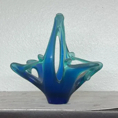 Sale Photo Thumbnail #21: D abstract blue art piece