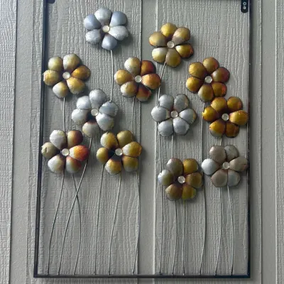 Sale Photo Thumbnail #41: D metal flower wall art