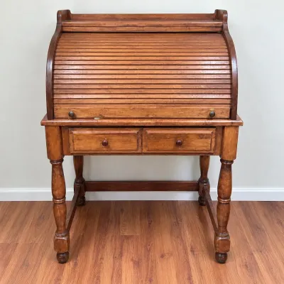 Sale Photo Thumbnail #79: F wooden desk
