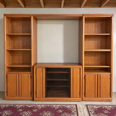 Sale Photo Thumbnail #70: F large wooden entertainment unit