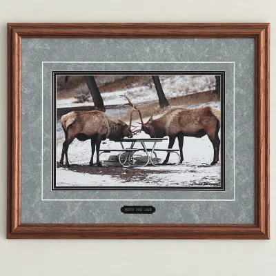 Sale Photo Thumbnail #4: Ar fightin over lunch wall art piece