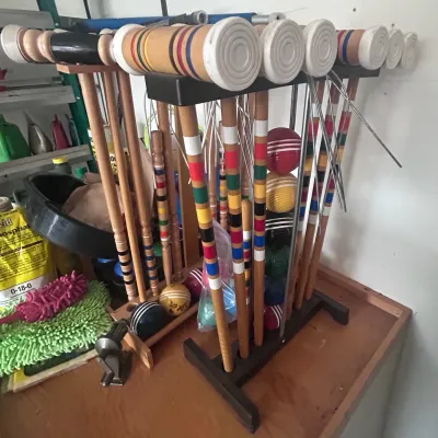 Sale Photo Thumbnail #18: C croquet set