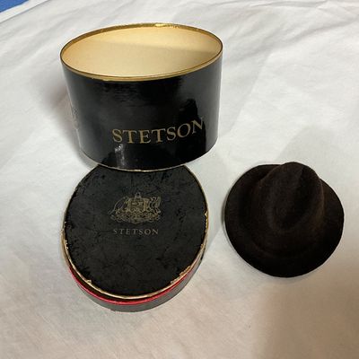 Sale Photo Thumbnail #373: Used as a promotional item to advertise the Stetson Hat.  Same material was used.