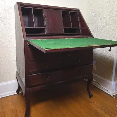 Vintage Secretary Desk - 32x21x44”