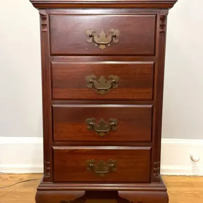Mahogany Four-Drawer Nightstand