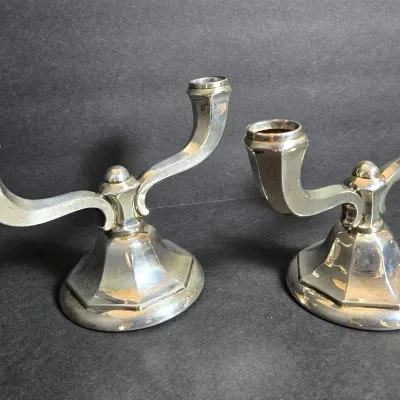 Weighted Sterling Silver Candelabra Pair