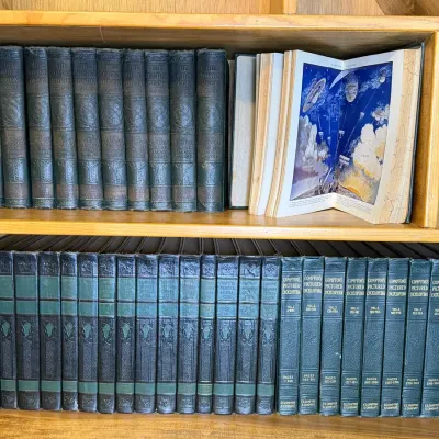 Vintage Encyclopedia Sets: 1924 Perpetual The Source Book, 1928 & 1949 Compton's Pictured