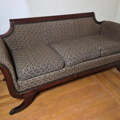 Duncan Phyfe Style Sofa - 76x31x31”