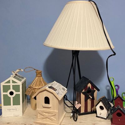 Sale Photo Thumbnail #121: Birdhouses with lamp
