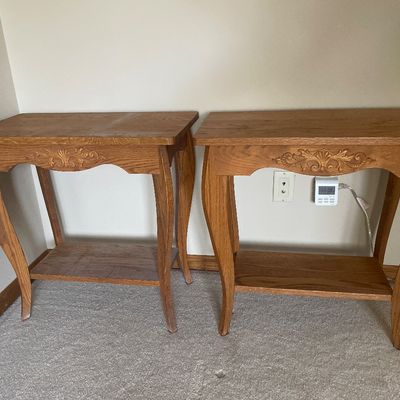 Sale Photo Thumbnail #5: Pair of tables
24” w x 13” d