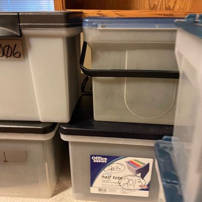Sale Photo Thumbnail #490: File storage boxes