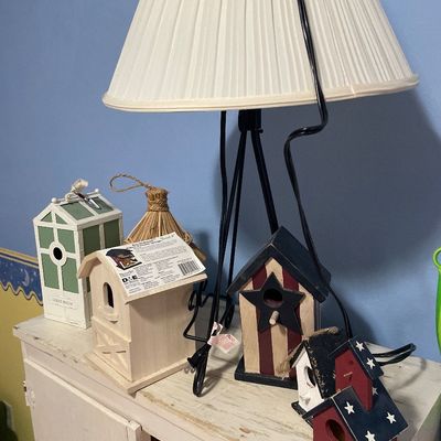 Sale Photo Thumbnail #123: Birdhouses with lamp