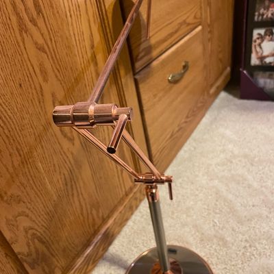 Sale Photo Thumbnail #482: Copper desk lamp works