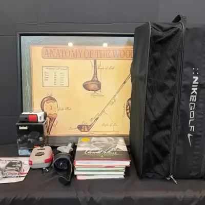Sale Photo Thumbnail #43: Golf: Framed Print, Nike Golf Case, Books & Accessories 