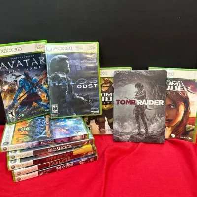 Sale Photo Thumbnail #17: XBOX 360 Game Lot 2- Tomb raider Set, Halo 3, Avatar