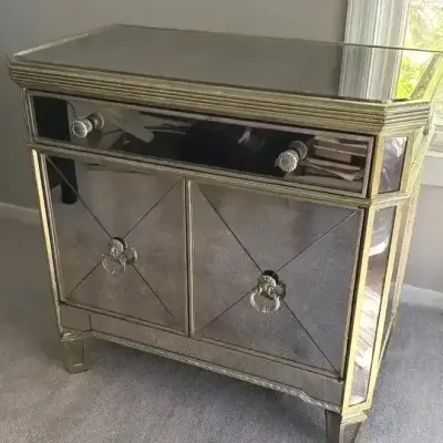 Sale Photo Thumbnail #40: Mirrored Desk & Credenza