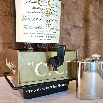 Sale Photo Thumbnail #10: Extremely rare Canadian Club Whiskey pump dispenser.