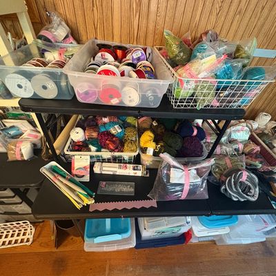 Sale Photo Thumbnail #97: Yarn + ribbon.