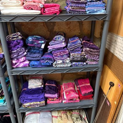 Sale Photo Thumbnail #27: Lots of quilting cotton here but all kinds of fabric will be added before the sale.