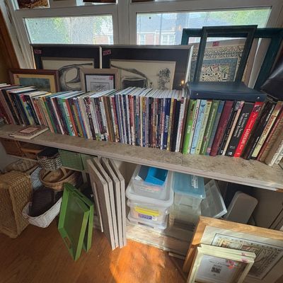 Sale Photo Thumbnail #87: Craft books.