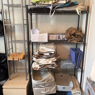 Sale Photo Thumbnail #73: Hanging storage organizers.