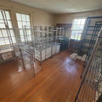Sale Photo Thumbnail #74: Stainless steel shelves.