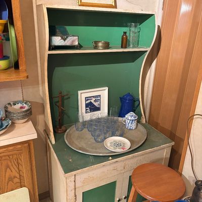 Sale Photo Thumbnail #50: Vintage kitchen cabinet.