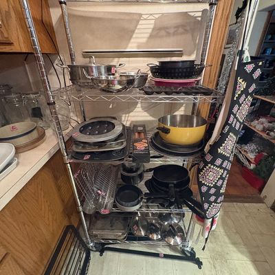 Sale Photo Thumbnail #53: Pots + pans.