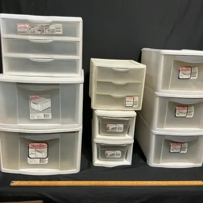 Sterilite Plastic Storage Drawers And Containers 