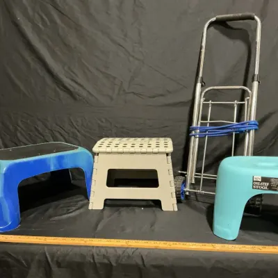 3 Step Stools & Mini Folding Hand Truck/dolly 
