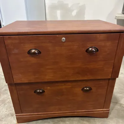 Wooden File Cabinet 