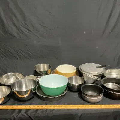 Stainless Steel Cookware, Mixing Bowls, Utensils, Pots & Pans 