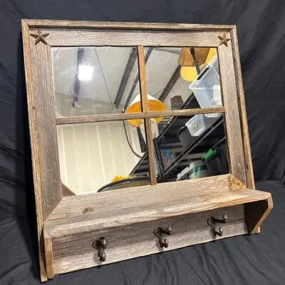 Mirror With Hooks