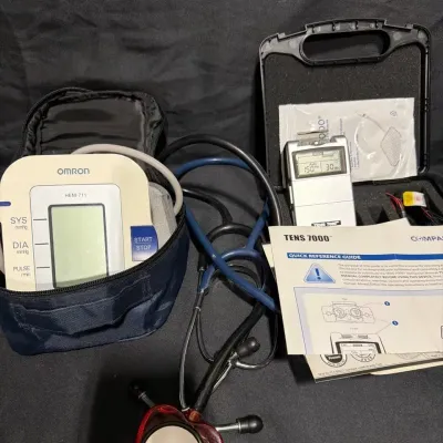 Pain Device, BP Cup, & Stethoscopes