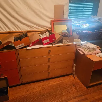 Mcm bedroom suit, shoes