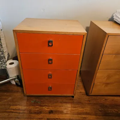 We have 2 4-drawer bedside tables