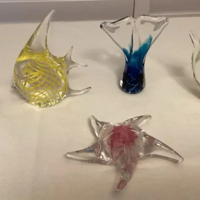 CCM035 Five Art Glass Paperweights 