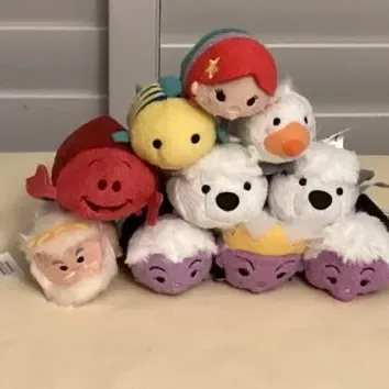 CCM056 Nineteen Finding Nemo, Little Mermaid & Sealife Tsum Tsum Plushies 