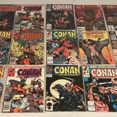CCM032 Fifteen Vintage Marvel Conan The Barbarian Comic Books
