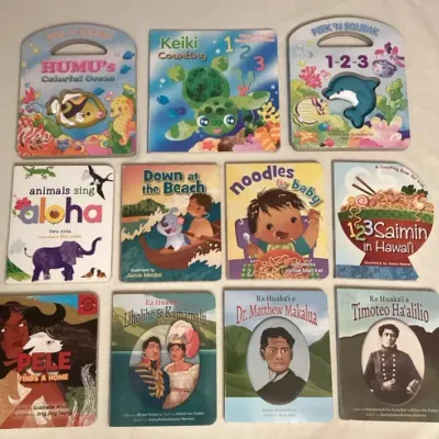 CCM040 Eleven Children’s Hawaiian Hardcover Board Books