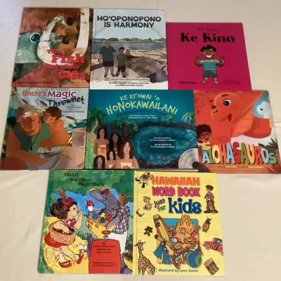 CCM031 Eight Children’s Hawaiian Hardcover Books 