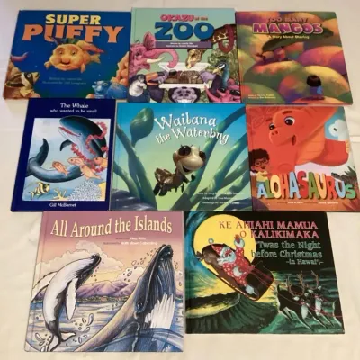 CCM030 Eight Children’s Hawaiian Hardcover Books 