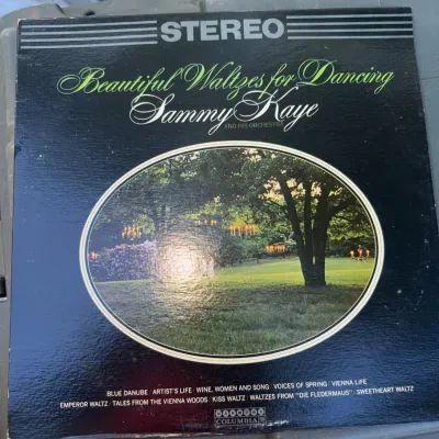 Sale Photo Thumbnail #17: Vintage stereo LP album, "Beautiful Waltzes for Dancing" by Sammy Kaye and His Orchestra, released on Harmony Columbia.