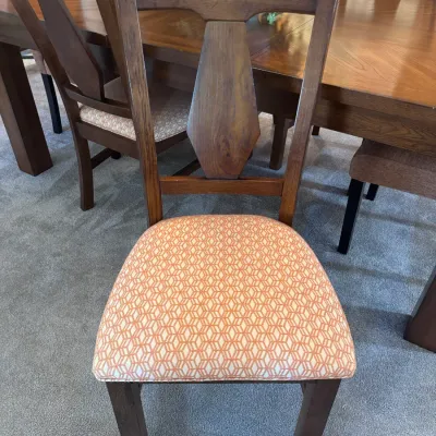 Rustic Dining Table with Leaf and Four Chairs