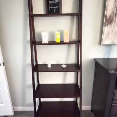 Five Shelf Slanted Bookcase/Display