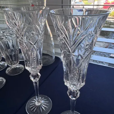 Sale Photo Thumbnail #137: Cut Glass Stemware